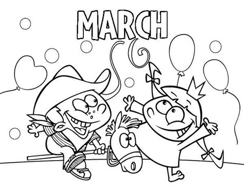 march coloring pages  coloring pages  kids coloring pages