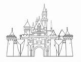 Castle Coloring Pages Printable Kids Castles Drawing Colouring Disney Printables Templates sketch template