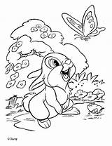 Thumper Coloring Pages Hellokids Print Disney sketch template
