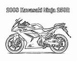 Ninja Coloring Kawasaki Pages Motorcycle Printable Kids Adult sketch template