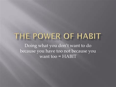 ppt the power of habit powerpoint presentation free download id
