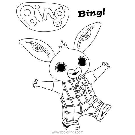 bing bunny coloring pages pando  padget xcoloringscom