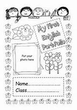 Portfolio English Cover First Classroom Covers Worksheets Resources Worksheet Grade School Portfolios Kids Teaching Open Preschool Choose Board Expressions Useful sketch template