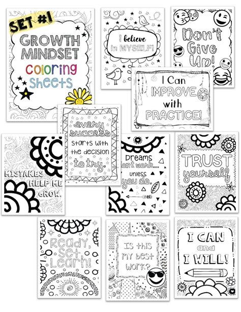 coloring page growth mindset growth mindset classroom growth