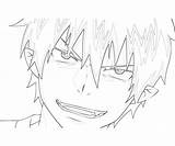 Okumura Rin Smirk Coloring Pages sketch template