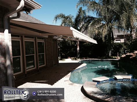 retractable awnings houston tx rolltex shutters