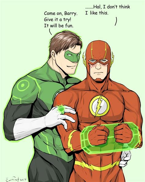 Barry Allen And Hal Jordan Photo Siêu Anh Hùng Anime