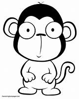 Coloring Monkey Book Popular sketch template