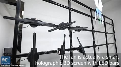 ultra cool hologram fans create incredible 3d animation daily mail online