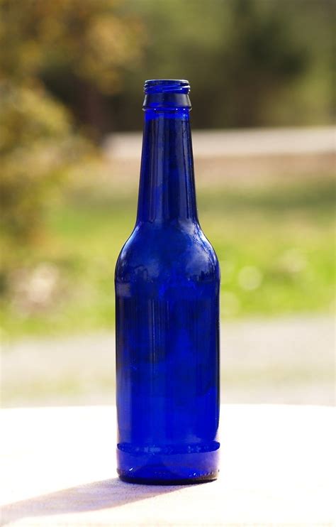 Cobalt Blue Glass Bottle 12 Oz Bottle Tree Craft Beer Solar Water
