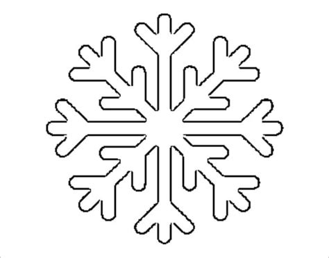 snowflake template printable printable templates