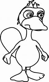 Quack Duck sketch template