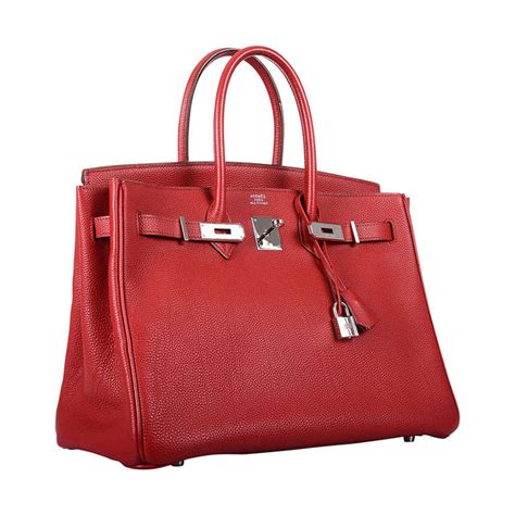 pre loved hermes birkin bag cm rouge casaque red fabulosity togo  stdibs