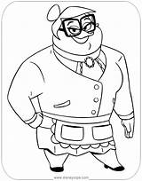Ducktales Coloring Pages Disneyclips Mrs sketch template