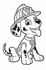 Coloring Marshall Paw Patrol Pages Sheets Printable Disney sketch template