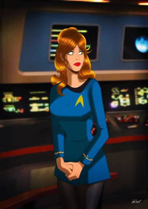 Star Trek Pin Up Girl By Des Taylor Despop Art And Comics