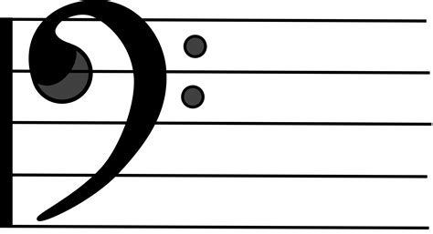 bass clef clipart