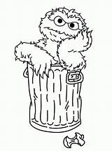 Grouch Elmo Getdrawings Trash Vicoms Coloringhome sketch template