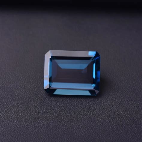 ct blue garnet rectangular mm bright color perfect quality gemstone  loose