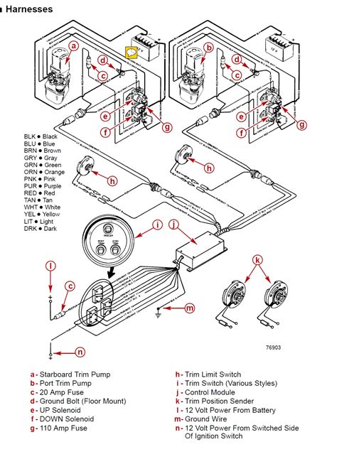 mercury trim switch wiring diagram