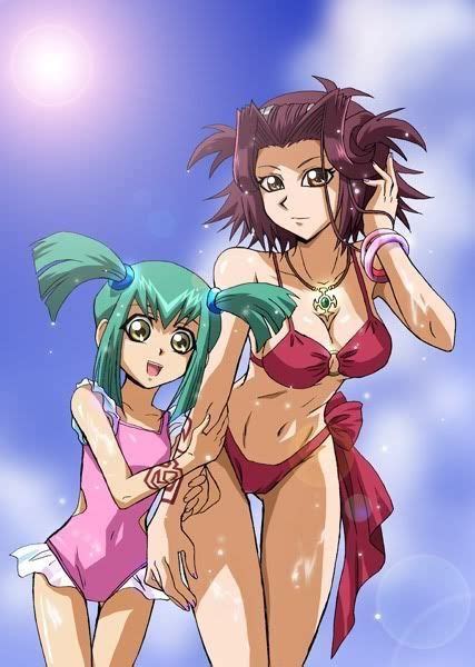 luna and aki izayoi ️ yugioh 5ds anime yugioh yugioh