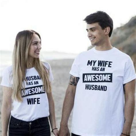 awesome husband and wife shirts in 2020 matching couple outfits