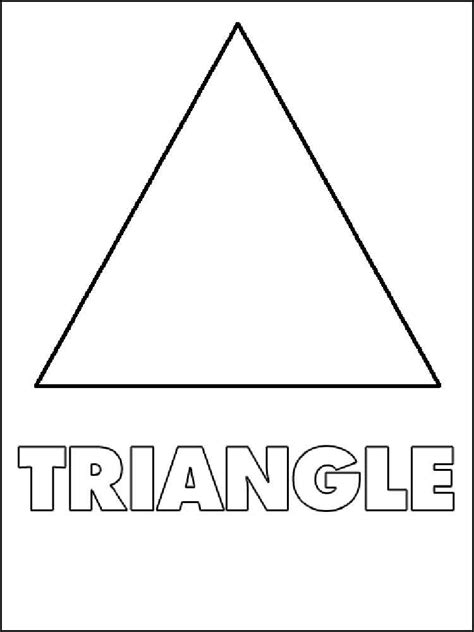 triangles coloring pages