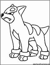Pokemon Houndour Coloring Pages Houndoom Colouring Mega Cartoon Bubakids Draw Searches Recent Choose Board sketch template