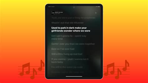 full screen  lyrics  iphone ipad mac