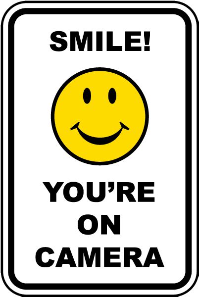 smile    camera sign   safetysign gerald printable
