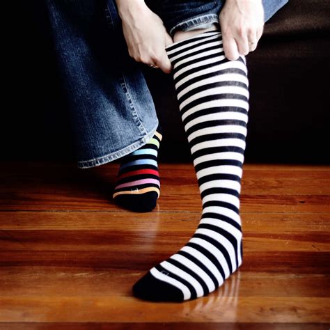 365 42 striped i loves me some striped socks splityarn flickr