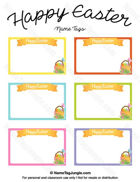 printable happy easter  tags
