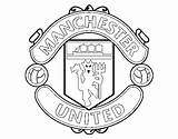 Manchester United Coloring Crest Fc Coloringcrew Soccer Print sketch template