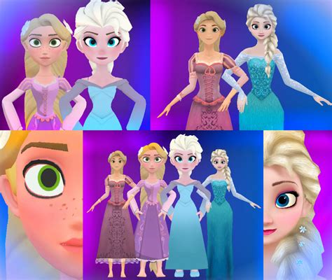image rapunzel and elsa mmd and disney infinity by michellcadenkylover d7qjan7 png rise of