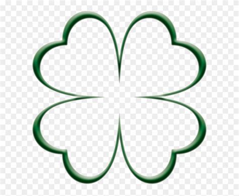 clover outline clipart   cliparts  images  clipground