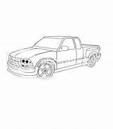 S10 Drawing Chevy Custom Coloring Pages Sketch Template sketch template
