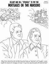 Coloring Clinton Hillary Book Pages Missing Popular Mrctv sketch template