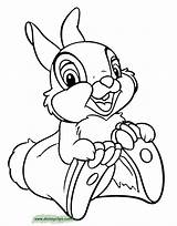 Thumper Coloring Pages Bambi Bunny Disney Printable Disneyclips Cartoon Color Cute Flower Sheets Print Choose Board Funstuff Christmas sketch template