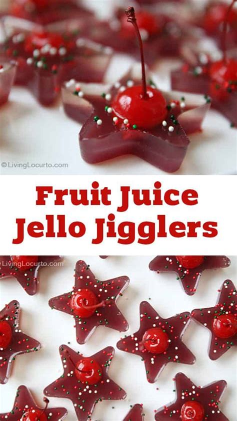 fruit juice cherry jello jigglers party jello shots