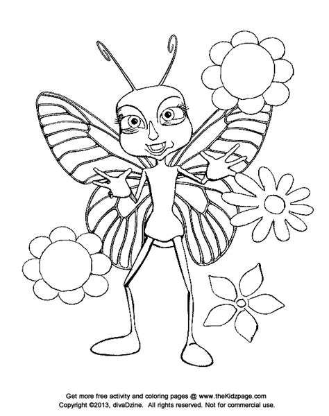 coloring pages  butterflies  flowers   coloring