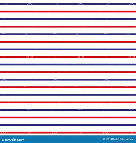 abstract seamless horizontal striped pattern  red blue  white