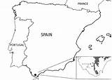 Peninsula Drawing Map Iberian Getdrawings sketch template