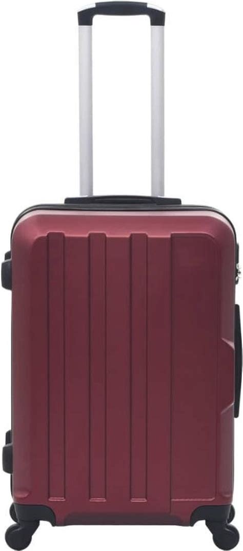 bolcom lichtgewicht handbagage valies reiskoffer harde koffer abs wijnrood cm