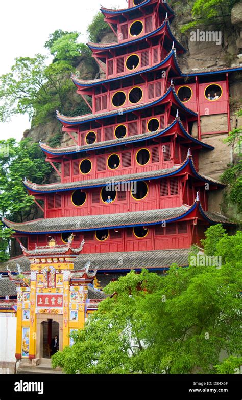 shibaozhai pagoda zhong county yangtze river china stock photo alamy