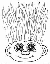 Coloring Hair Crazy Pages Troll Wacky Haircut Printable Color Doll Template Kids Adult Print Getcolorings Drawing Trolls Poppy Getdrawings Fresh sketch template
