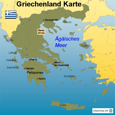 griechenland karte von karten landkarte fuer griechenland