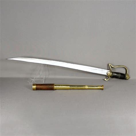 Black Sails Screen Used Pirate Sword And Small Spyglass