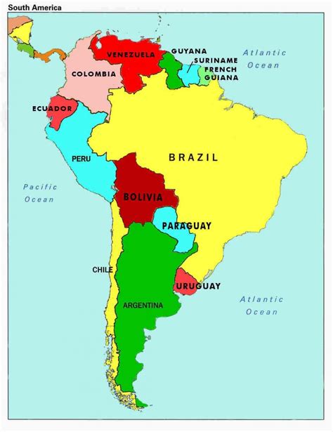 brazil  world map surrounding countries  location  americas map