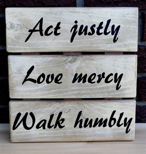 Micah 6 8 Act Justly Love Mercy Walk Humbly Wooden Wall