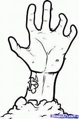 Draw Zombie Hand Drawing Coloring Scary Zombies Pages Kids Step Creative Drawings Topics Cartoon Kid Monsters Easy Dragoart Printable Halloween sketch template